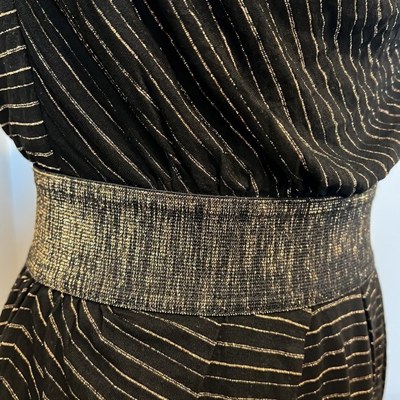 Mango women's Black & Gold dress Size S - Picture 6 of 7